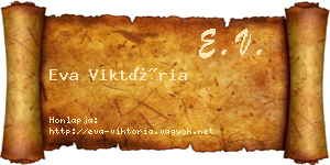 Eva Viktória névjegykártya